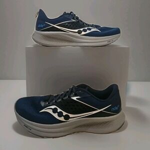 Saucony Ride 17 Running Shoes Tide Blue Silver Men's 11.5 Athletic
